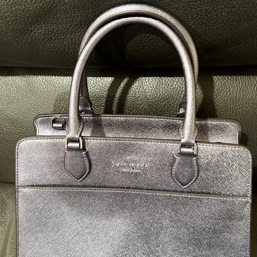 Kate spade outlet metallic candied flower handbag - Picture 2 of 13